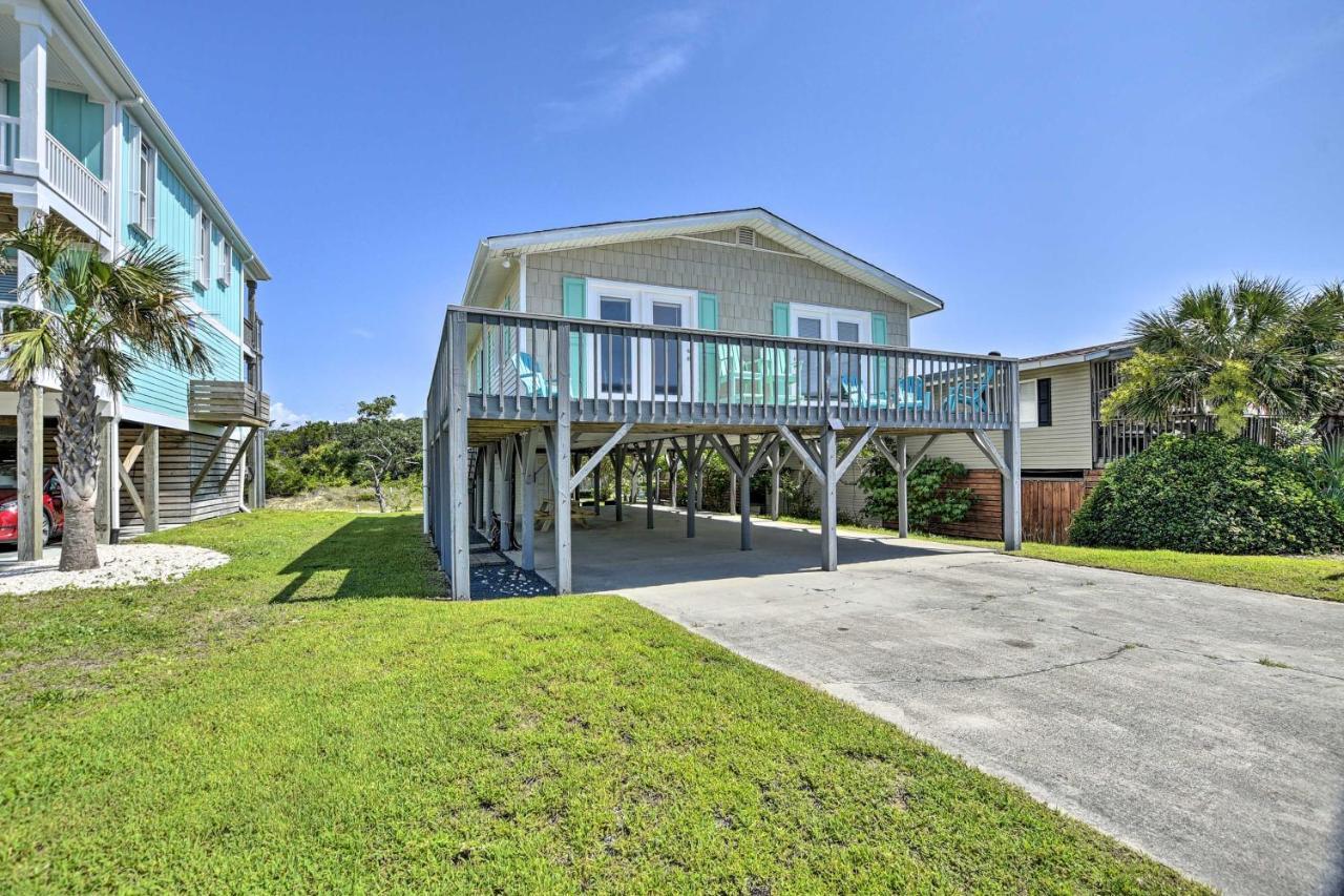 Oak Island Beach Abode With Deck Walk To Shore! Exterior photo